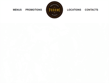 Tablet Screenshot of paramipizza.com